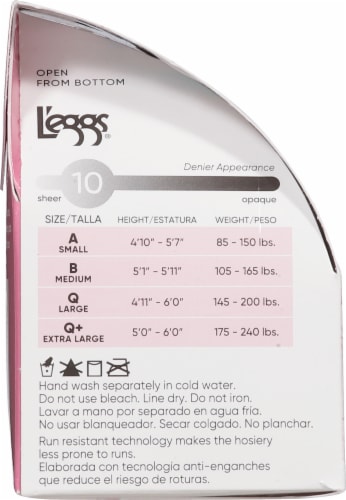 L'EGGS Ultra Sheer Run Resist Control Top Sheer Toe - Sun Beige Perspective: left