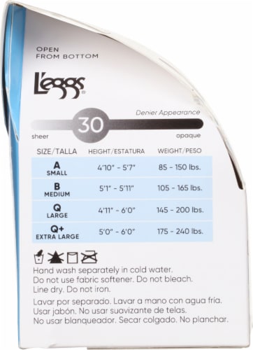 L'eggs® Sheer Energy® Control Top Medium Support Leg Sheer Tights - B Nude Perspective: left