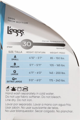 L'Eggs® Sheer Energy® Medium Support Leg Compression Sheer Tights - Off Black Perspective: left