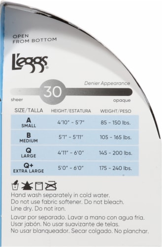 L'EGGS® Sheer Energy Medium Support Control Top Sheer Toe - Off Black Perspective: left