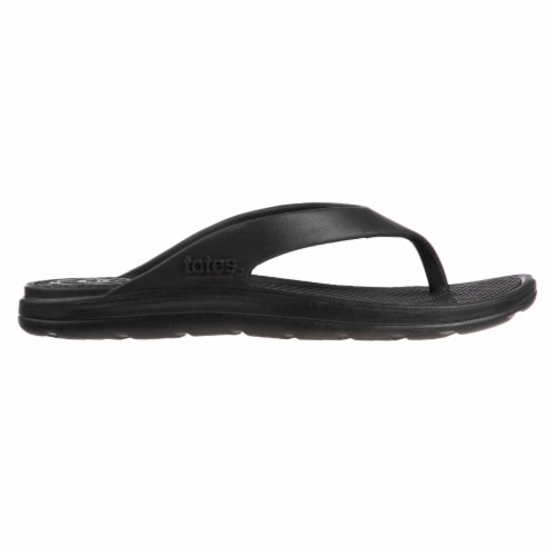 Totes® Women's Sol Bounce Ara Thong Sandals - Black Perspective: left