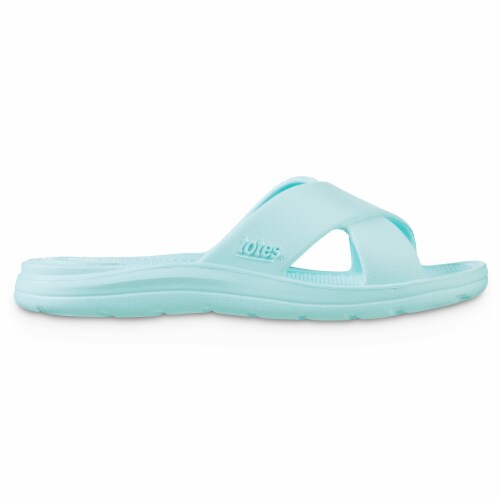 Totes Ara Cross Slide Women's Sandals - Splash Perspective: left