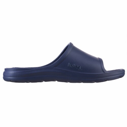 Totes Men's Everywear Ara Sport Slide Sandals - Navy Blue Perspective: left