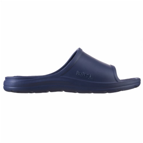 Totes Men's Everywear Ara Sport Slide Sandals - Navy Blue Perspective: left