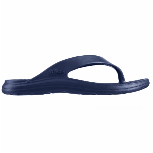 Totes Men's Sol Bounce Ara Thong - Navy Blue Perspective: left
