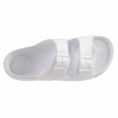 Totes Sol Bounce 2-Strap Slides - White Perspective: left