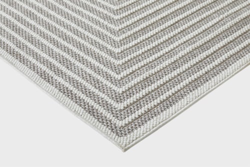 Fred Meyer Corin Table Runner - Gray/Beige Perspective: left