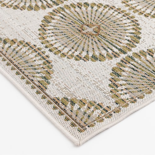 Backyard Bungalow Colourscape Stevie Indoor/Outdoor Rug - Ecru Perspective: left