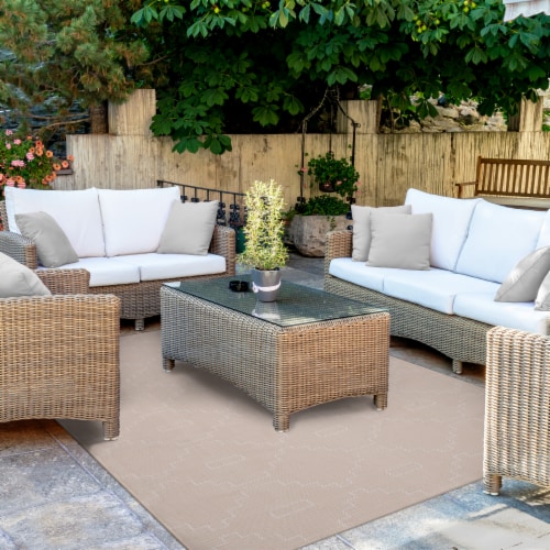 Backyard Bungalow Fifer Cohen Area Rug Perspective: left