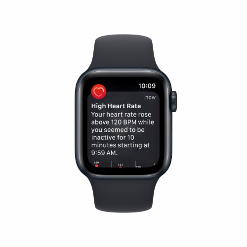 Apple SE GPS 40mm Midnight Aluminum Apple Watch - Small/Medium Perspective: left