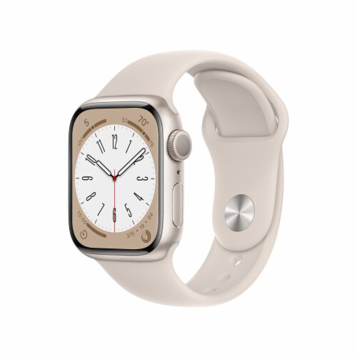 Apple Watch Series 8 GPS 41mm Starlight Aluminum - S/M Perspective: left