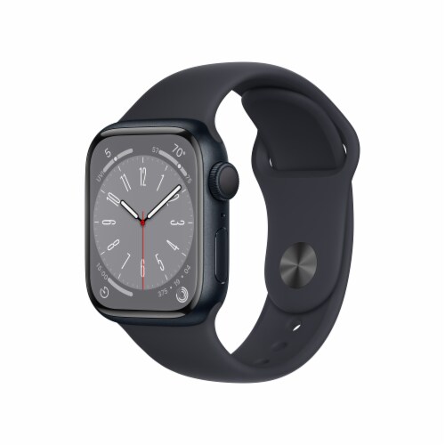 Apple Watch Series 8 GPS 45mm Midnight Aluminum - S/M Perspective: left