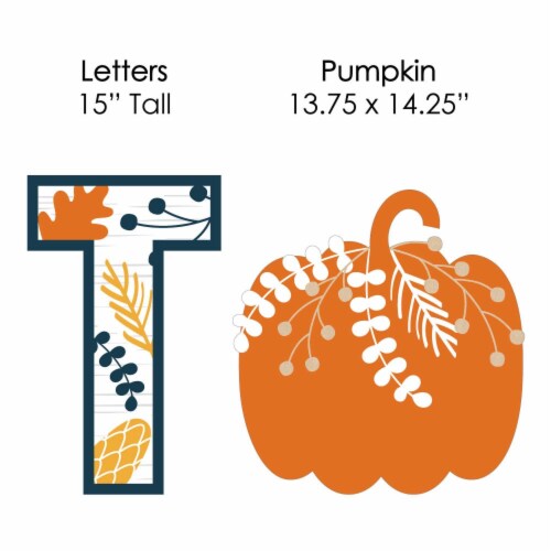 Big Dot of Happiness Happy Thanksgiving - Lawn Decor Yard Signs - Happy Thanksgiving Perspective: left