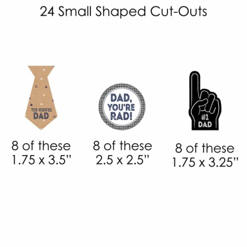 Big Dot of Happiness My Dad is Rad Father's Day Party Decor Clothespin Garland Banner 44 Pc Perspective: left