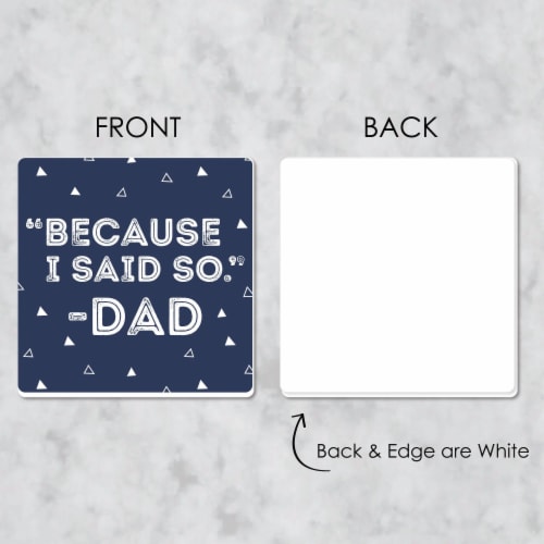 Big Dot of Happiness My Dad is Rad - Funny Father's Day Party Decor - Drink Coasters - 6 Ct Perspective: left