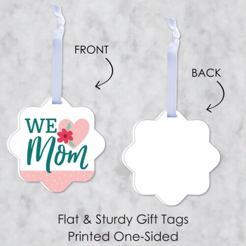 Big Dot of Happiness Colorful Floral Happy Mother's Day Assorted Favor Gift Tag Toppers 12 Ct Perspective: left