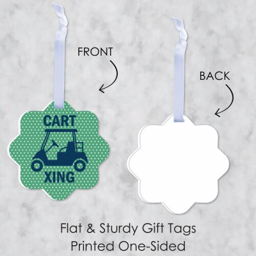 Big Dot of Happiness Par-Tee Time - Golf - Assorted Hanging Favor Tags Gift Tag Toppers 12 Ct Perspective: left