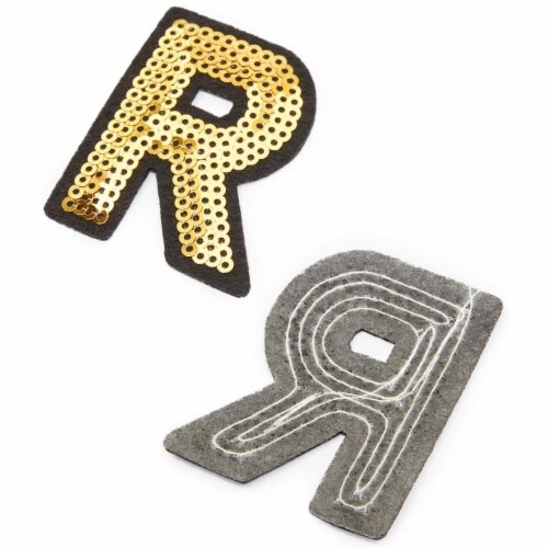 Iron on Glitter Patch - Gold - Dot To Dot Studio