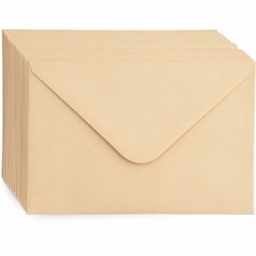 Kraft Wedding Thank You Greeting Cards with Brown Envelopes (4 x 6