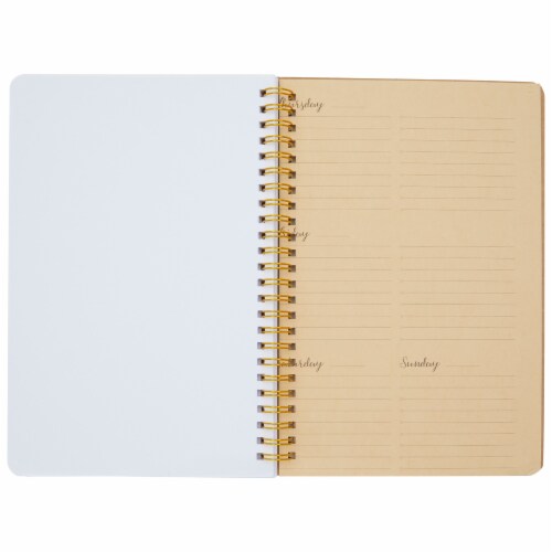 10 Pack Spiral Blank Notebook, A5 Kraft Softcover Unlined Journal