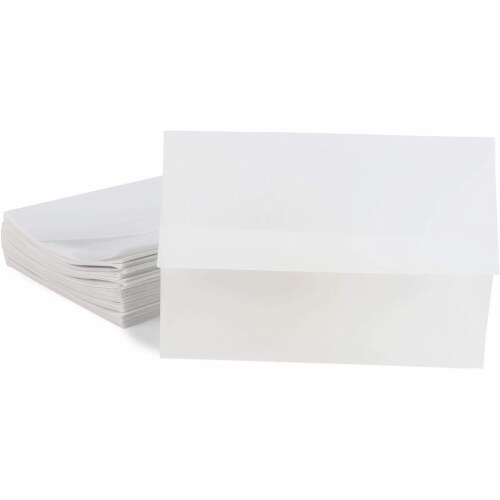 Vellum Paper Jackets for Wedding Invitations, Translucent (5 x 7 in, 100 Pack) Perspective: left