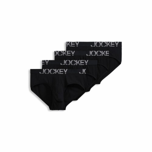 Jockey Mens Briefs - Black Perspective: left