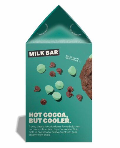 Milk Bar™ Cocoa Mint Chip Cookies Perspective: left