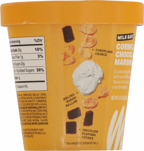 Milk Bar® Cornflake Chocolate Chip Marshmallow Ice Cream Perspective: left