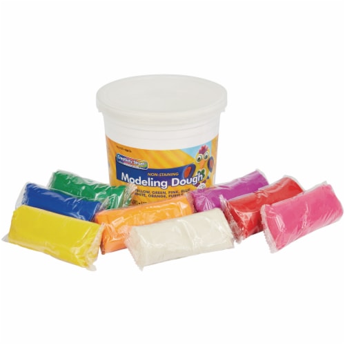 Creativity Street Modeling Dough, 8 Asst Colors, 4 oz. Per Piece, 8 Pcs/Pk, 3 Pk Perspective: left