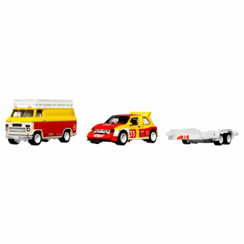 Hot Wheels Team Transport MG Metro 6R4 HW Rally Hauler Perspective: left