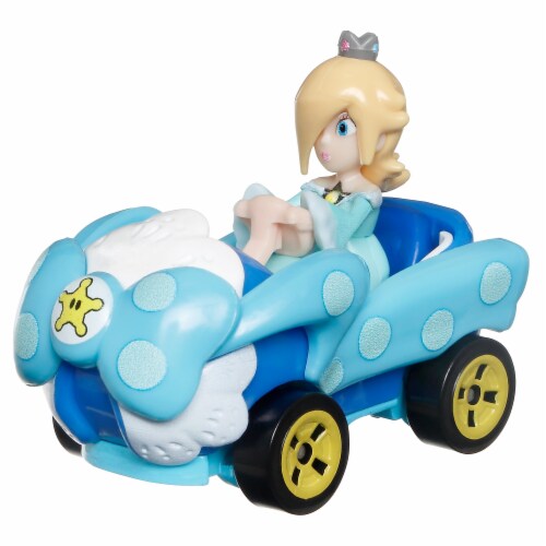 Mattel® Hot Wheels® Mario Kart™ Rosalina Birthday Girl Toy Vehicle Perspective: left