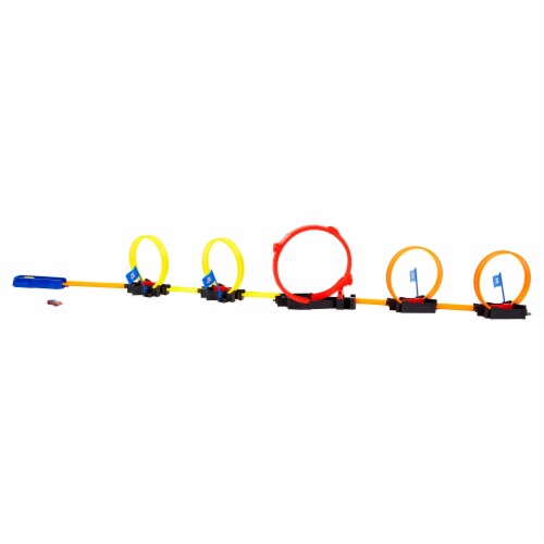 Mattel Hot Wheels® 2022 Multi-Loop Race Off Gamified Track Perspective: left