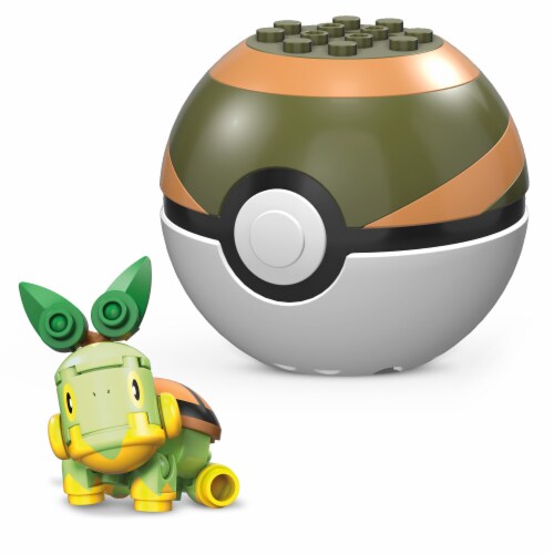 Mega Construx Pokemon Turtwig Poke Ball Building Set Perspective: left