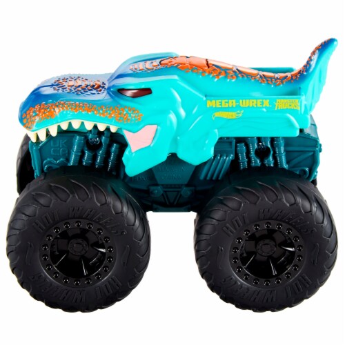 Mattel Hot Wheels® Monster Trucks Roarin Wreckers Mega Wrex Vehicle Perspective: left