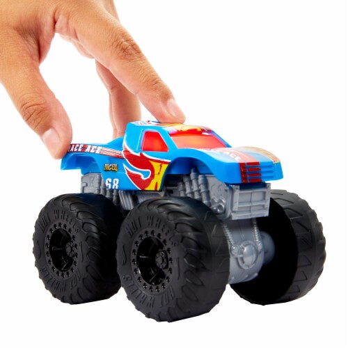 Mattel Hot Wheels® Monster Trucks Roarin Wreckers Race Ace Vehicle Perspective: left