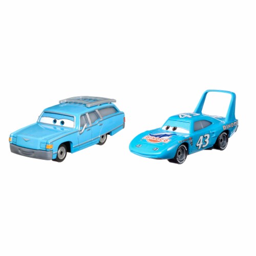 Disney Pixar Cars 3, Mrs. The King & Strip Weathers 2-Pack, 1:55 Scale Die-Cast Perspective: left