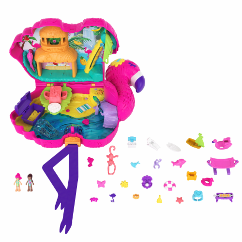 Polly Pocket™ Flamingo Party Playset Perspective: left