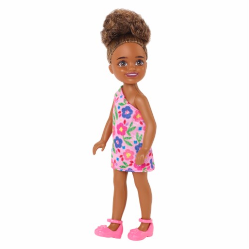 Mattel Barbie® Black Hair Chelsea Floral Doll Perspective: left