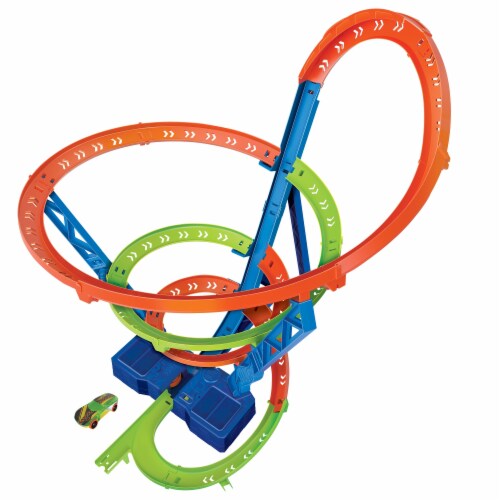 Mattel Hot Wheels Action Spiral Speed Crash™ Track Set Perspective: left