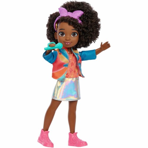 Karma's World School to Stage Fashion Pack 14-Piece Set with Doll (8.7-in) and Accessories Perspective: left