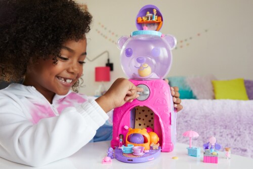 Mattel MTTHHM30 Polly Pocket Gumball Bear Machine Toy - 2 Piece Perspective: left
