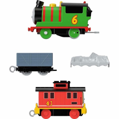 Thomas & Friends Fisher-Price Motorized Engine - Percy & Brake Car Bruno Perspective: left