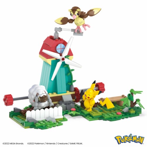 Mattel MEGA™ Pokemon™ Countryside Windmill Builder Set Perspective: left