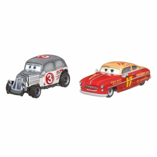 Disney Cars Diecast 2-Pack Caleb Worley and Jet Robinson Perspective: left