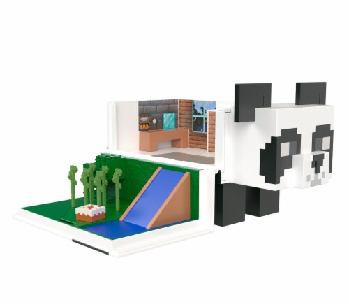 Mattel Minecraft Mob Head Panda Playhouse Mini Figure Perspective: left