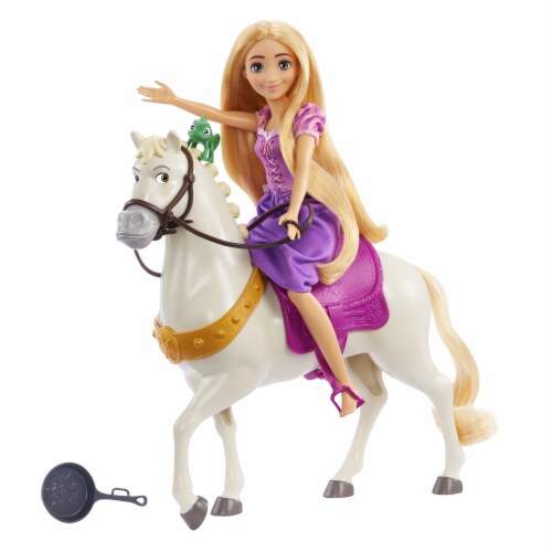 Mattel® Disney Princess Rapunzel and Maximus Doll Perspective: left