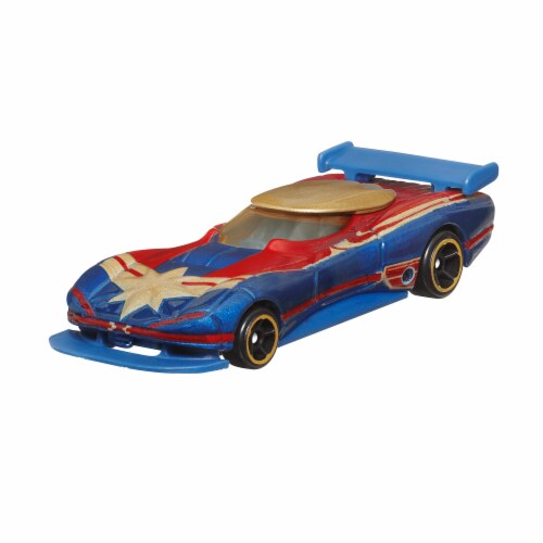 Mattel® Hot Wheels® Marvel Captain Marvel Toy Car Perspective: left
