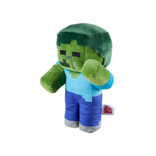 Mattel Minecraft 8-Inch Zombie Plush Figure Perspective: left