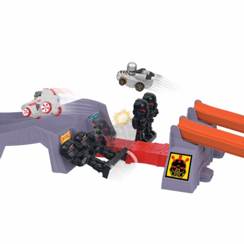 Mattel Hot Wheels RacerVerce Dark Trooper Drag Race Playset Perspective: left