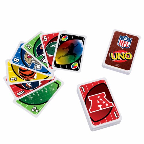 Mattel® UNO® NFL Card Game Perspective: left